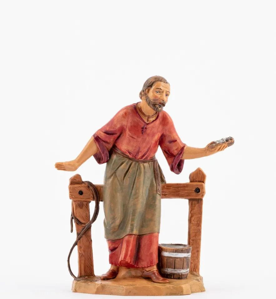 Pastore (175) per presepe cm.12