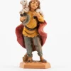 Pastore (9) per presepe cm.6,5