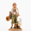 Pastore (185) per presepe cm.12 con scatola litografata