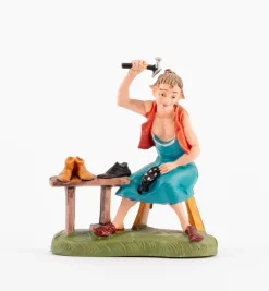 Pastore (202) per presepe colori tradizionali cm.10