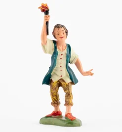 Pastore (108) per presepe colori tradizionali cm.10