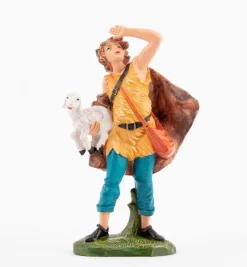 Pastore (317) per presepe colori tradizionali cm.19