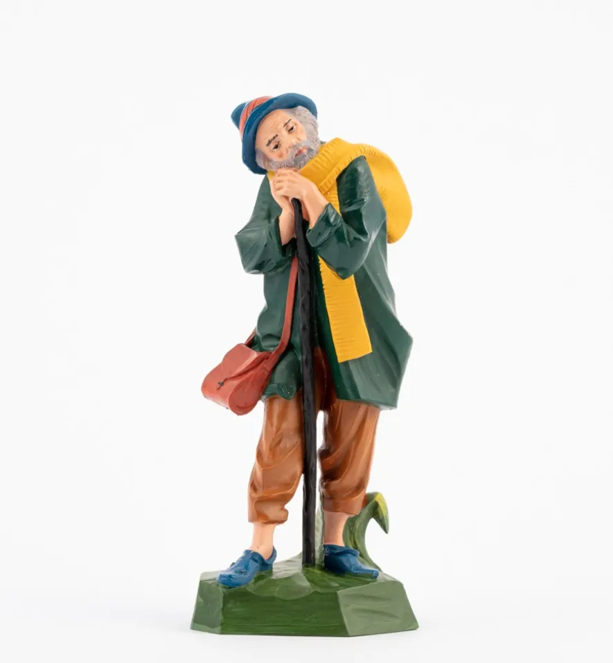 Pastore (320) per presepe colori tradizionali cm.19