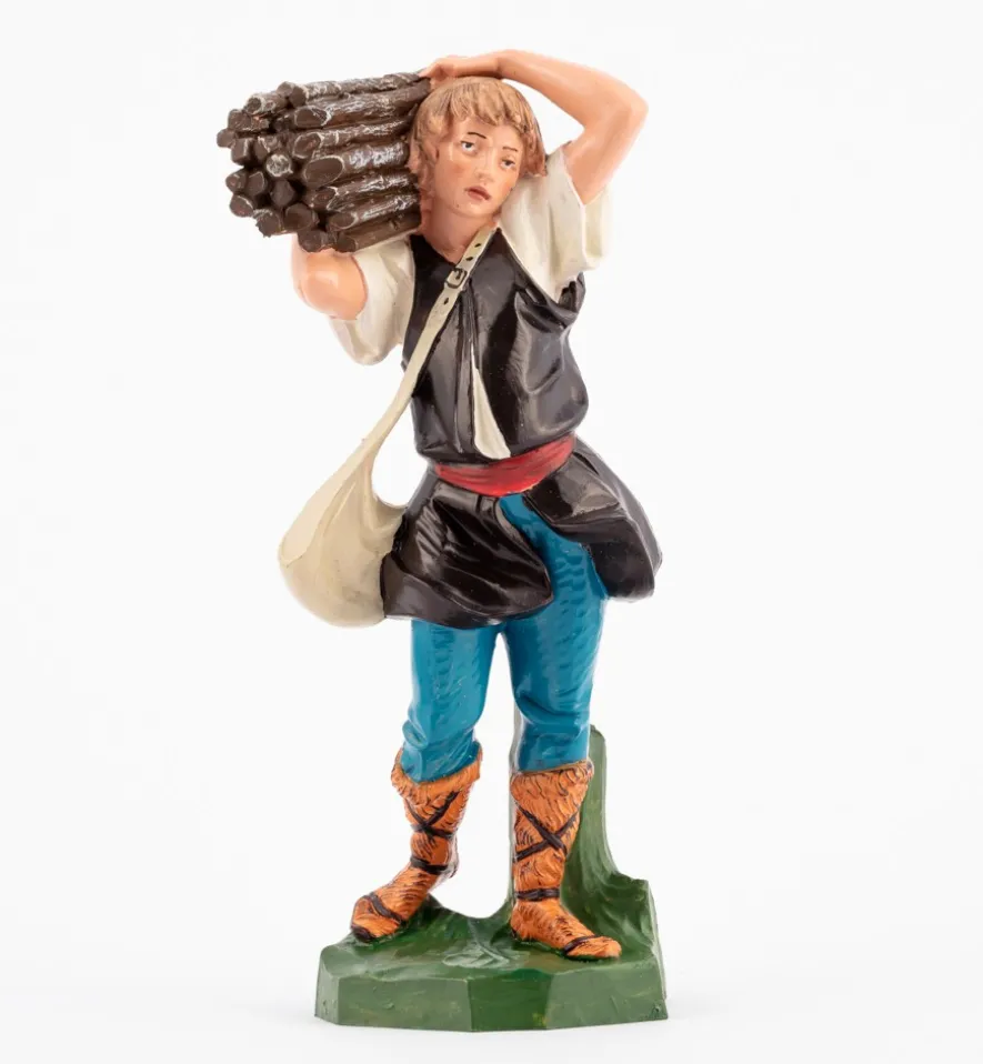 Pastore (325) per presepe colori tradizionali cm.19