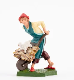 Pastore (326) per presepe colori tradizionali cm.19