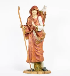 Pastorella (2) in resina per presepe cm.180