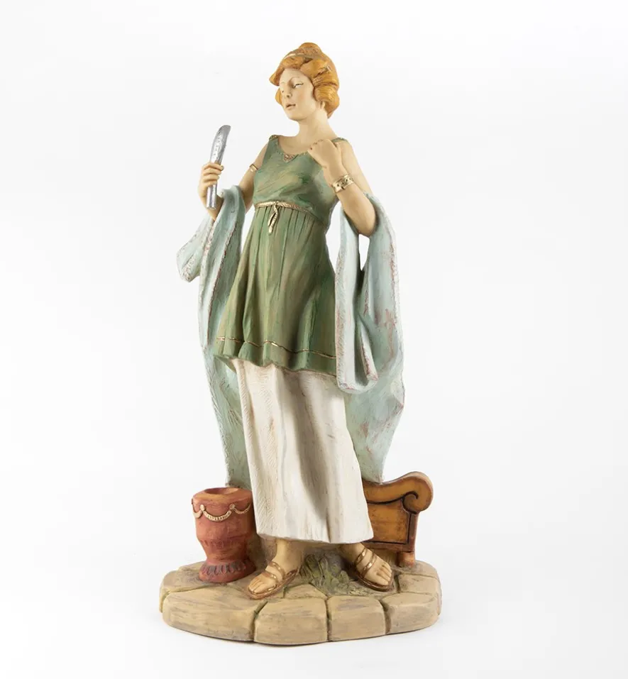 Pastorella (11) in resina per presepe cm.65