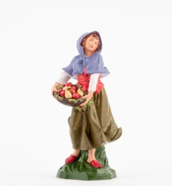 Pastorella (348) per presepe colori tradizionali cm.19