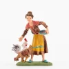 Pastorella (231) per presepe colori tradizionali cm.10
