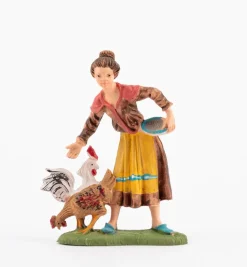 Pastorella (231) per presepe colori tradizionali cm.10