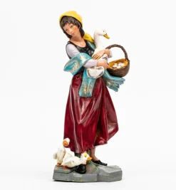 Pastorella (21) per presepe colori tradizionali cm.30