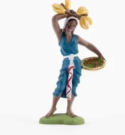 Pastorella (117) per presepe colori tradizionali cm.10