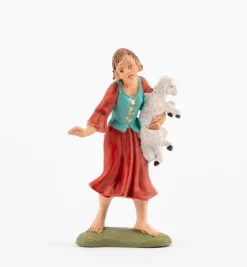 Pastorella (139) per presepe colori tradizionali cm.10