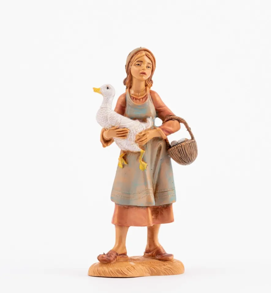 Pastorella (110V) per presepe cm.12