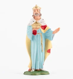 Re bianco (4) per presepe colori tradizionali cm.10