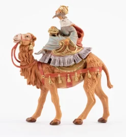 Re bianco a cammello (8) per presepe cm.10