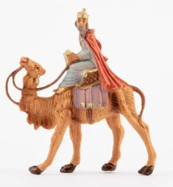 Re bianco a cammello (86) per presepe cm.6,5