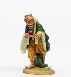 Re mulatto (2) in resina per presepe cm.52