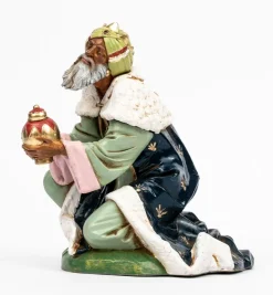 Re mulatto (4) per presepe colori tradizionali cm.30