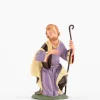San Giuseppe per presepe colori tradizionali cm.10