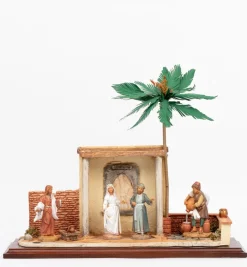 Scena Nozze di Cana con personaggi cm.12