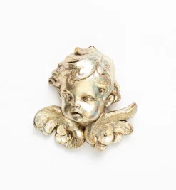 Testa angelo (68) argento foglia cm.11