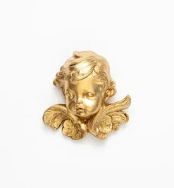 Testa angelo (68) dorata cm.11