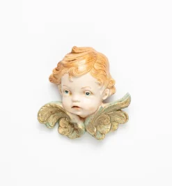 Testa angelo (68) tipo porcellana cm.11