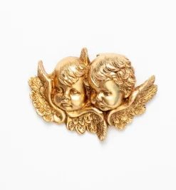 Teste angeli (878) oro foglia cm.8x11