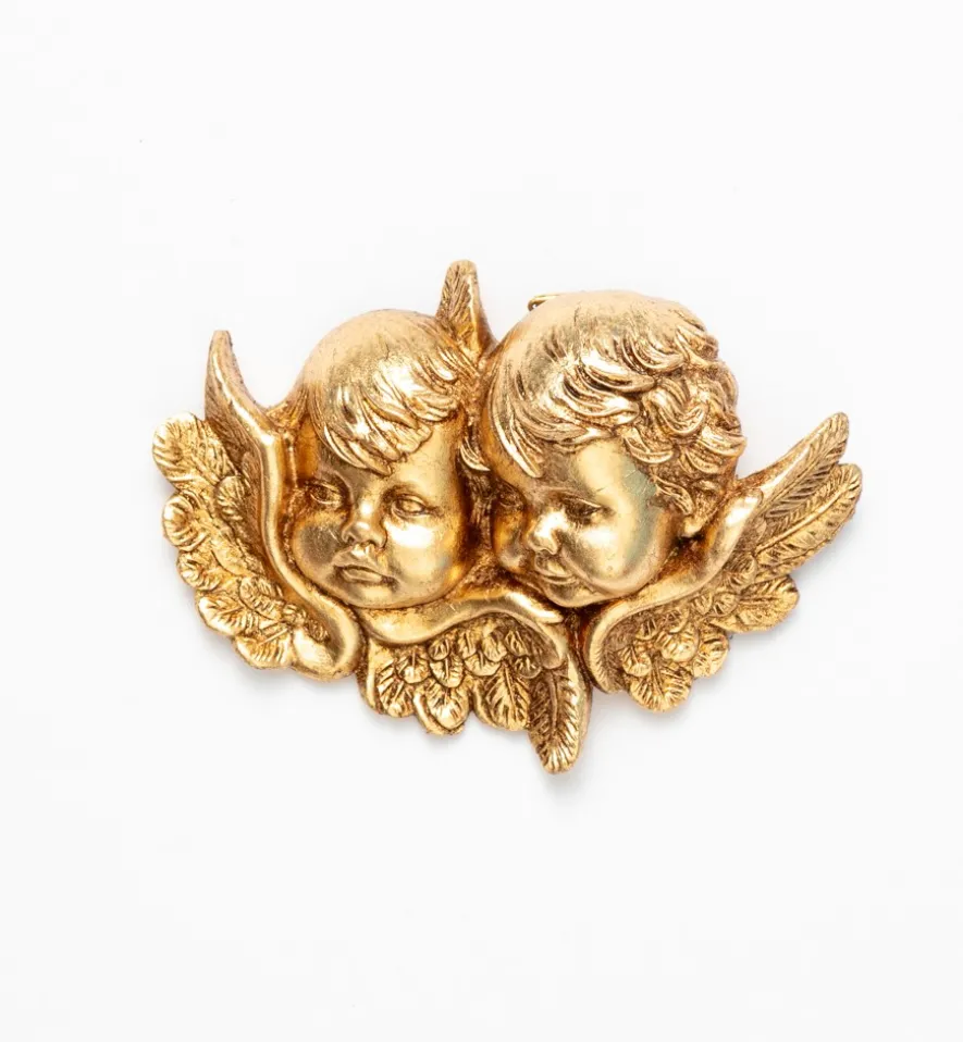 Teste angeli (878) oro foglia cm.8x11