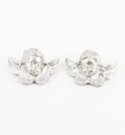 Teste angeli (17D-17S) argentate cm.4